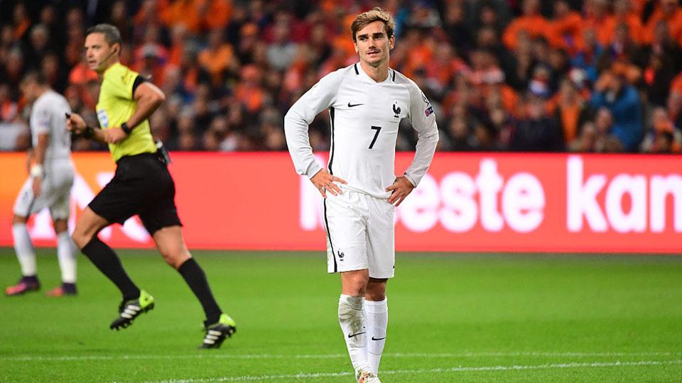 Antoine Griezmann pada pertandingan Prancis melawan Belanda (10/10/16). - INDOSPORT